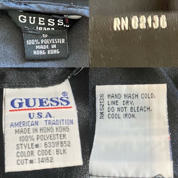 Guess Y2K Top Vintage 90s Sleeveless V-Neck Velvet Textured Flowers Black Top S - Picture 10 of 10